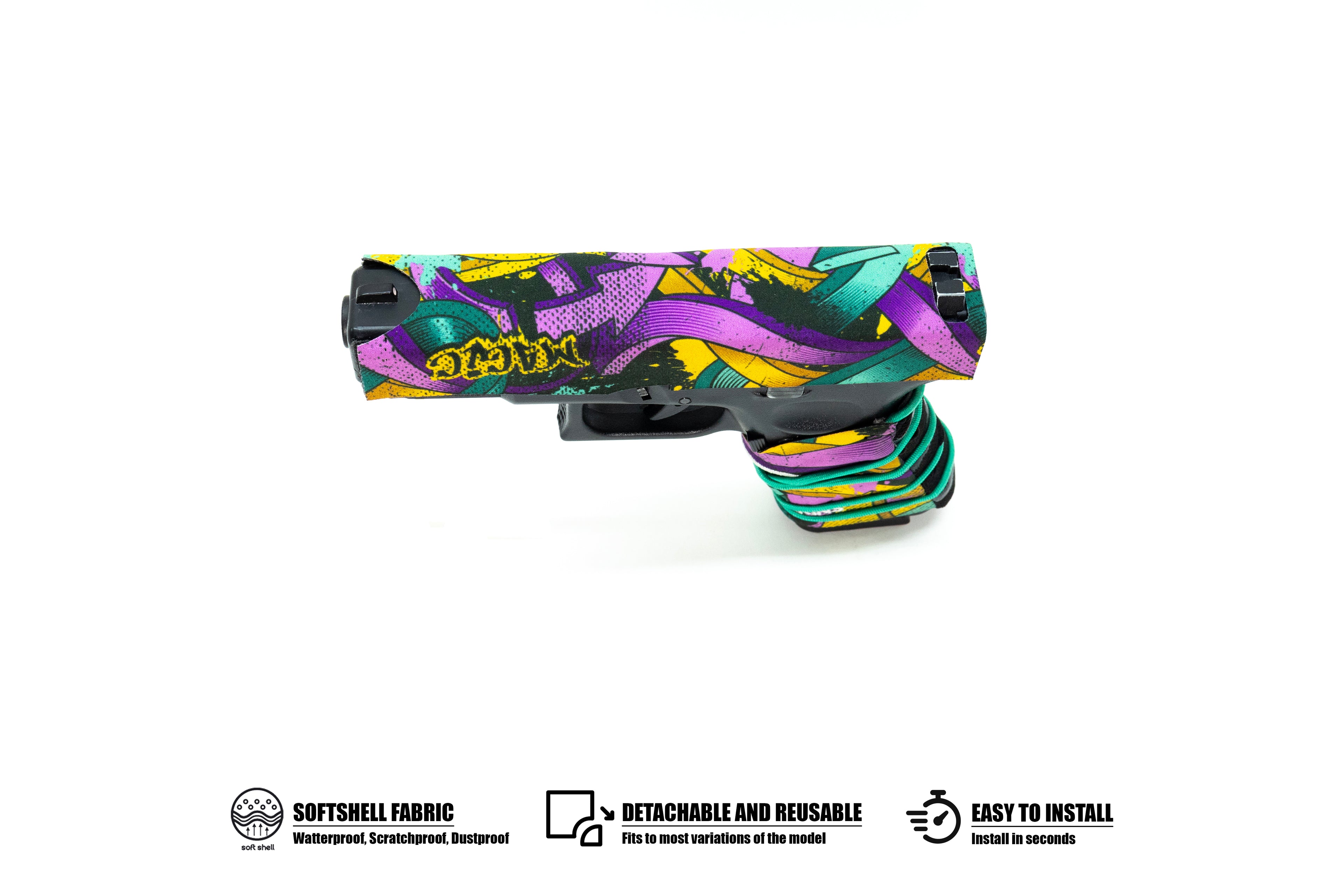 Husă Softshell inovatoare și reutilizabilă pentru replicile de airsoft G17–G19