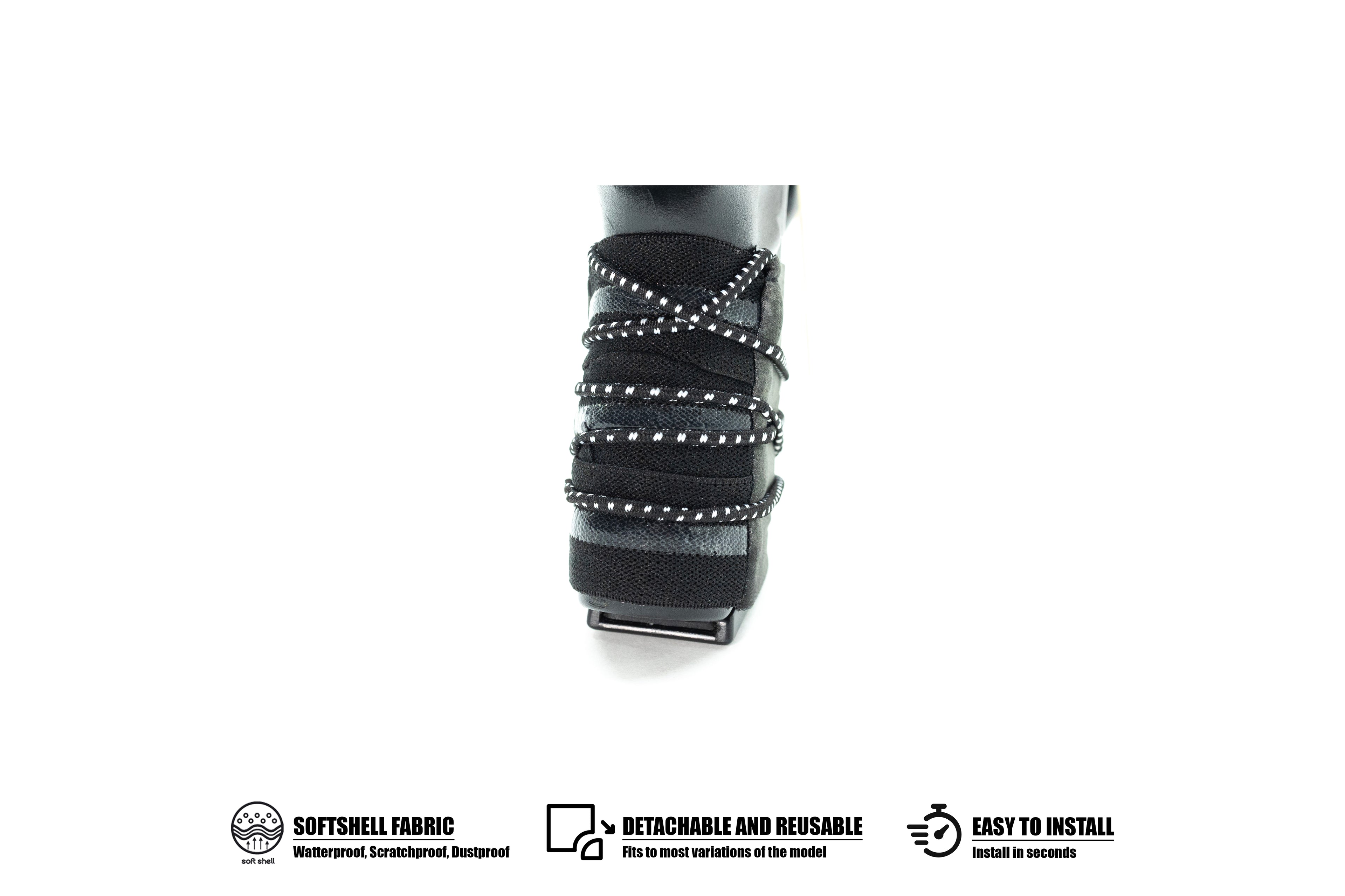 Husă Softshell inovatoare și reutilizabilă pentru replicile de airsoft G17–G19