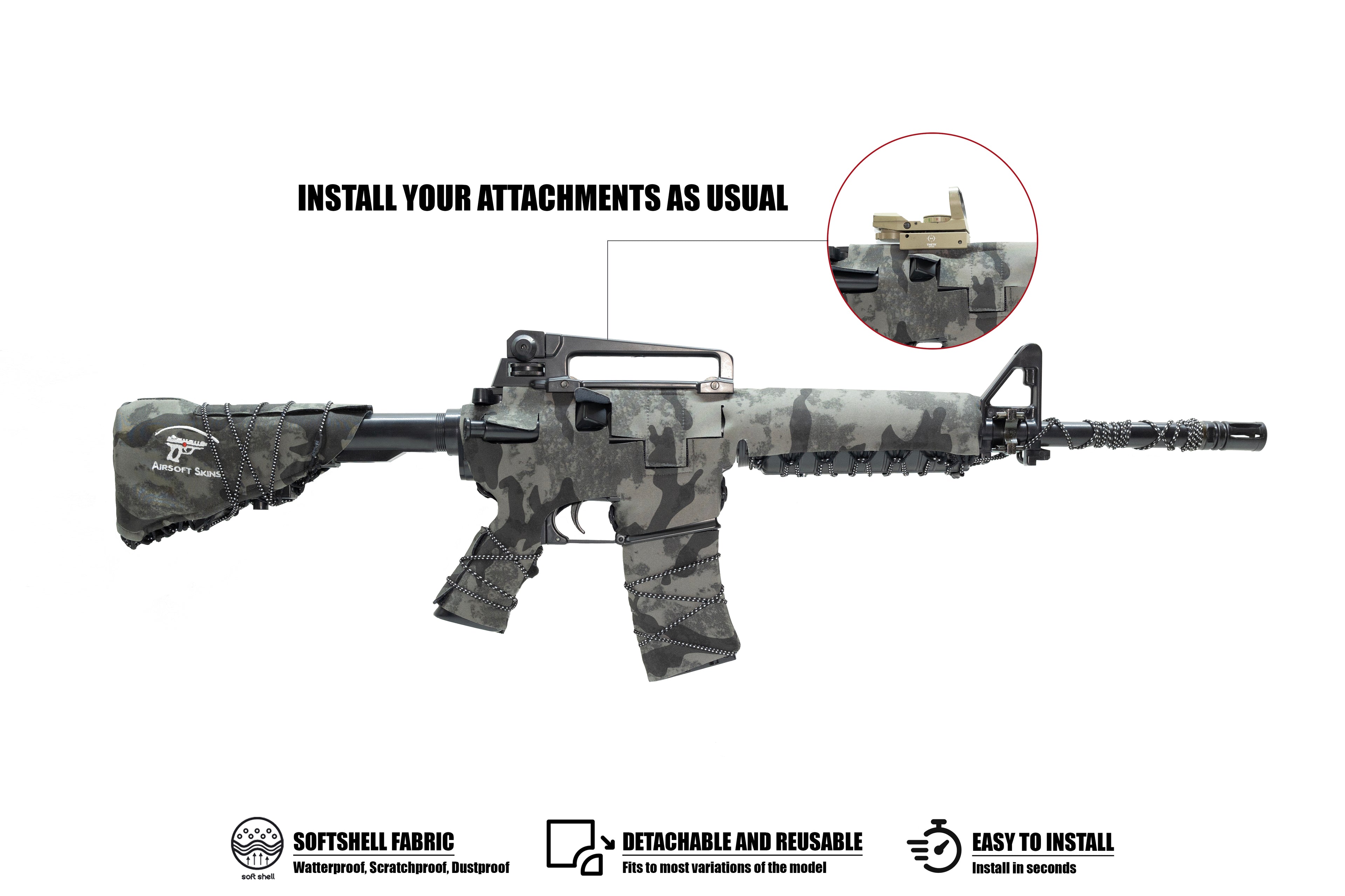 Husă Softshell Reutilizabilă pentru M4 -  toate modele M4