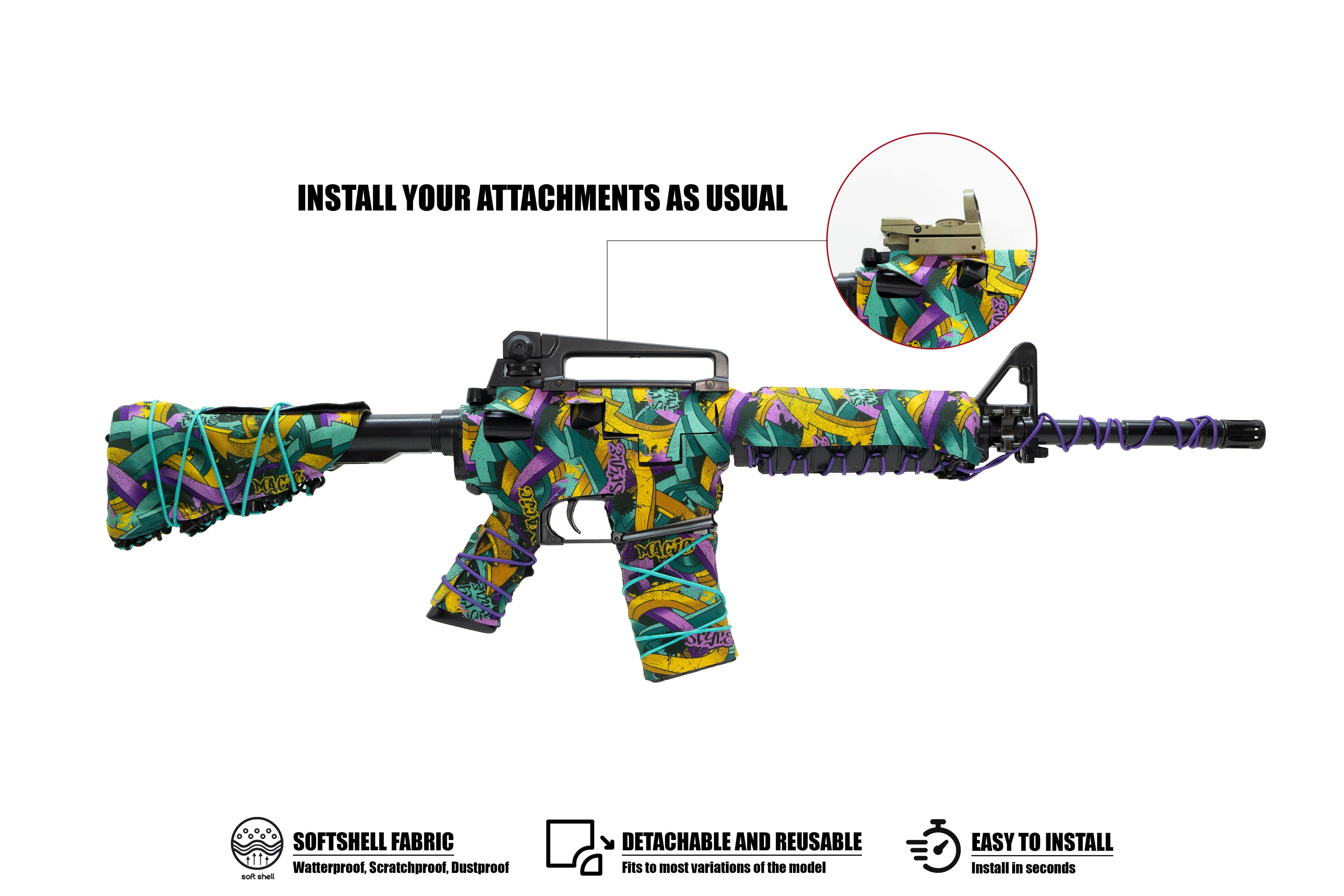 Husă Softshell Reutilizabilă pentru M4 -  toate modele M4