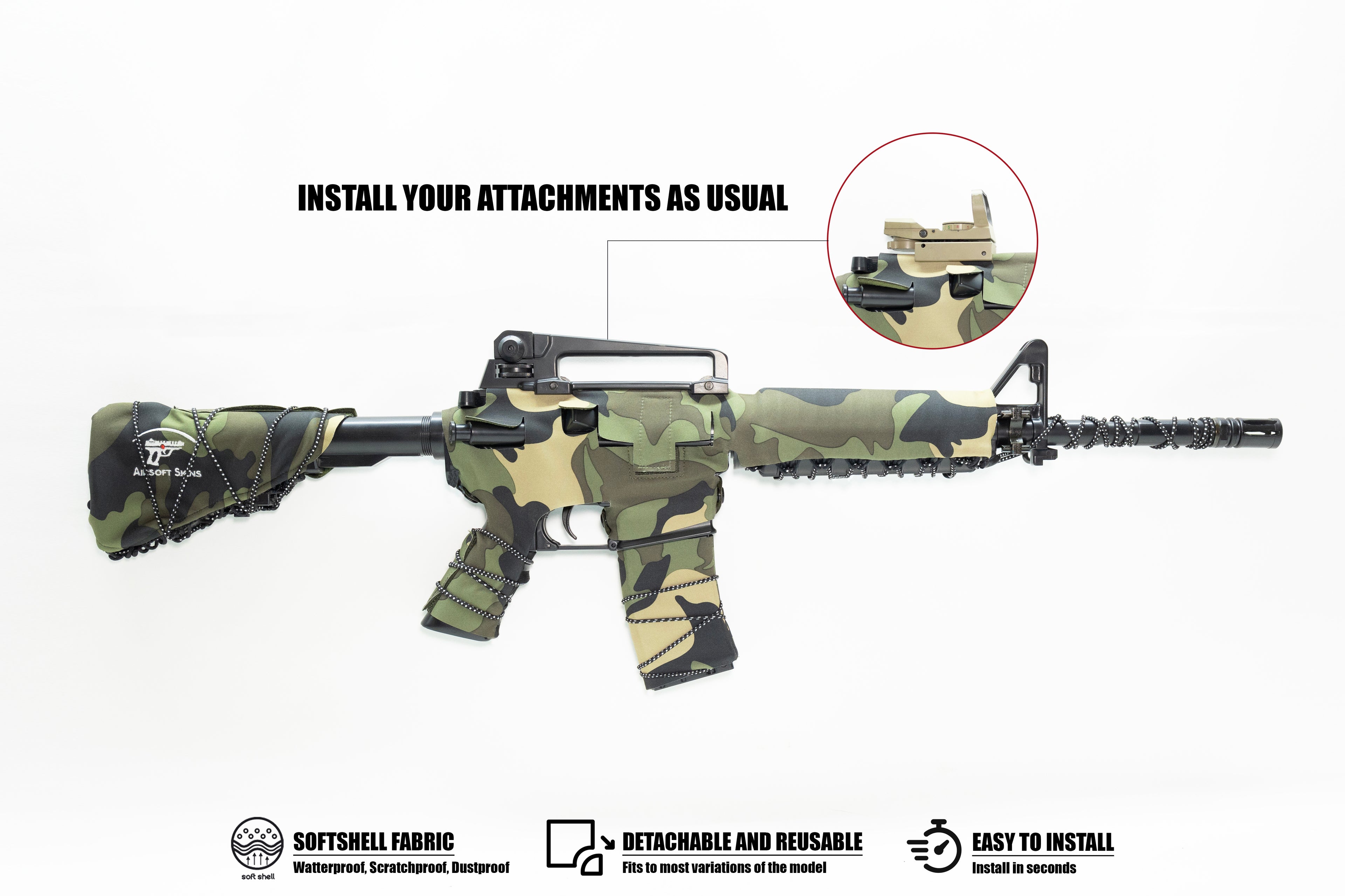 Husă Softshell Reutilizabilă pentru M4 -  toate modele M4