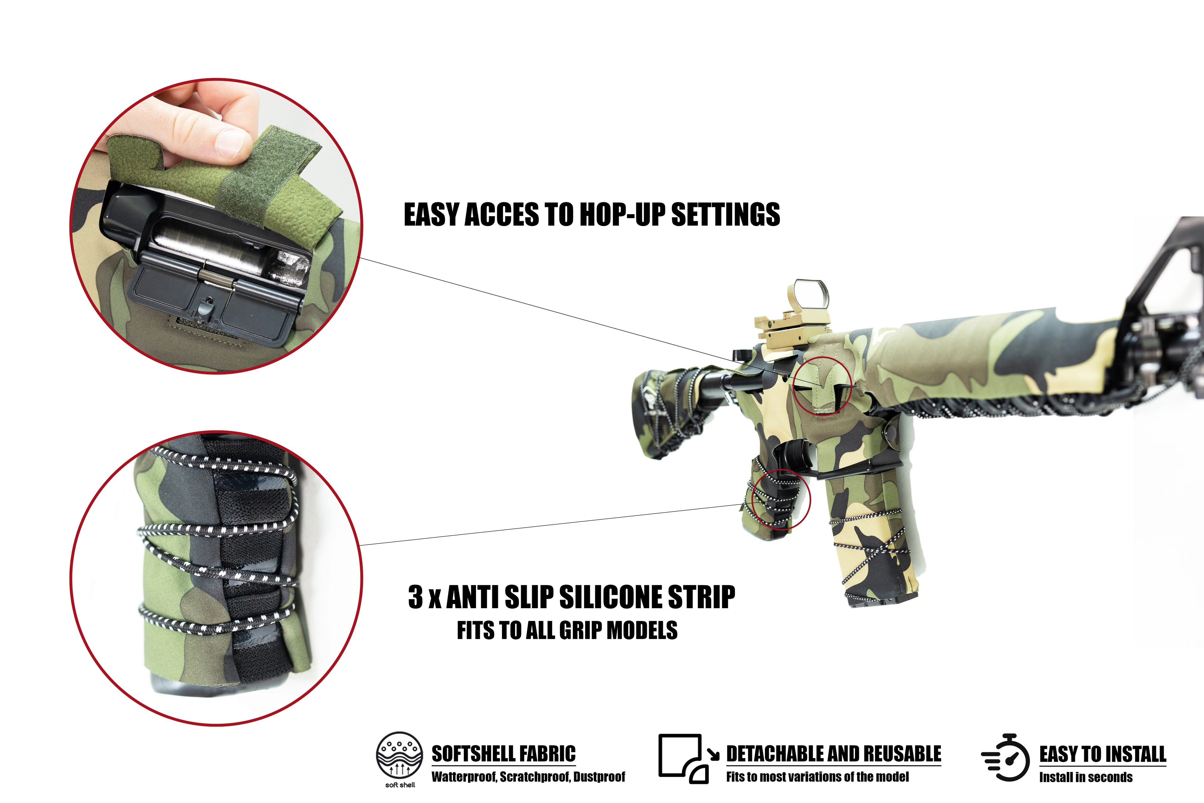 Husă Softshell Reutilizabilă pentru M4 -  toate modele M4