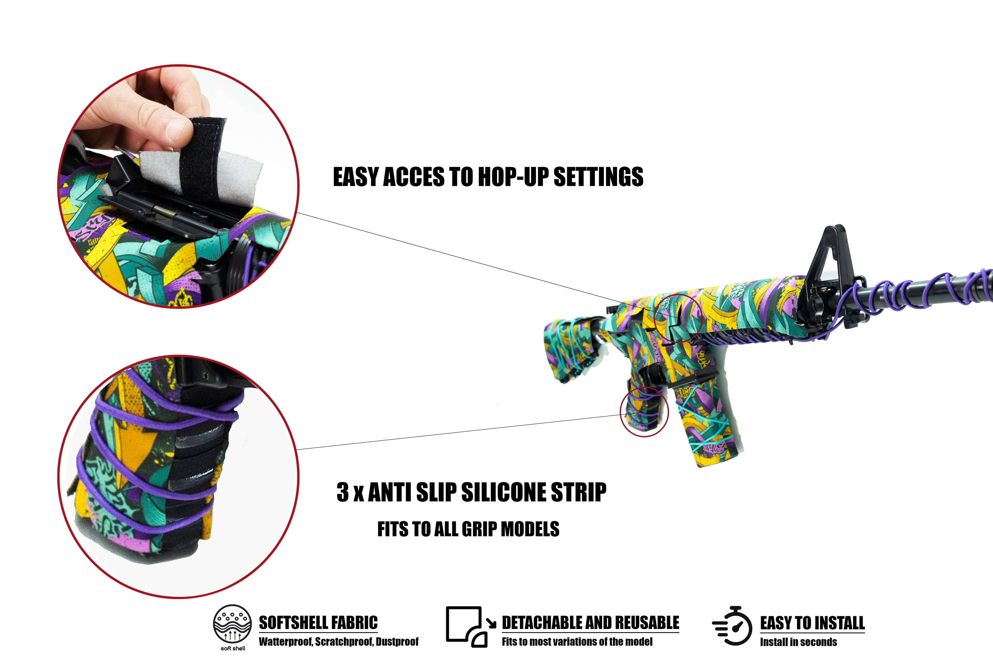 Husă Softshell Reutilizabilă pentru M4 -  toate modele M4